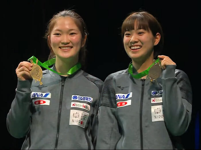 Bronze Medallists - Miyu NAGASAKI and Miyuu KIHARA (Japan)