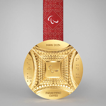 Rear side of 2024 Paralympic medal