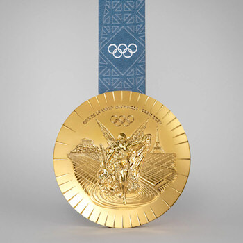 Rear side of 2024 Olympic medal