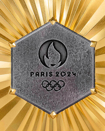 2024 Olympic Games Medal hexagon design