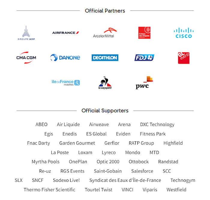 2024 Olympic Games Table Tennis Sponsors