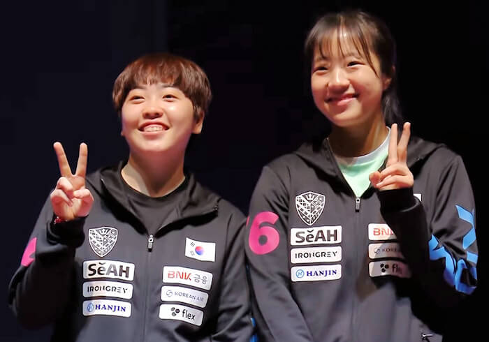 RYU Hanna and SHIN Yubin (South Korea)