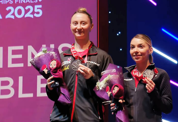 Sofia POLCANOVA (Austria) and Bernadette SZOCS (Romania)