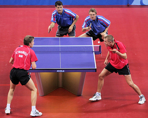 Table tennis doubles rules