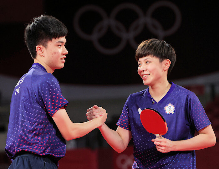 Mixed Doubles Bronze medal winners - Lin Yun Ju and Cheng I Ching