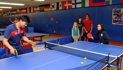 Coaching at Allen & Sons Table Tennis Club