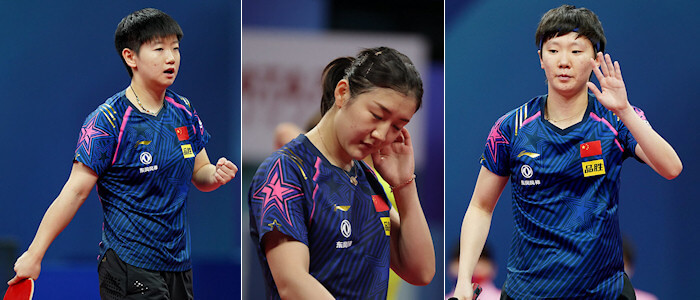 Chinese table tennis players - top 3 women
