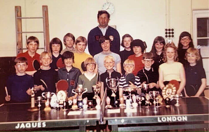 My table tennis coach and friends