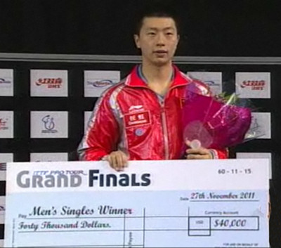 MA Long - Winner of the 2011 ITTF Pro-Tour Final