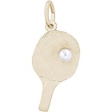 Rembrandt Charms Table Tennis Charm, 10K Yellow Gold
