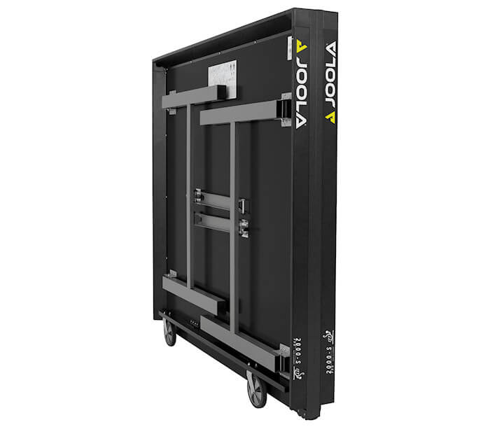 Joola 2000-S Pro table tennis table in its storage position