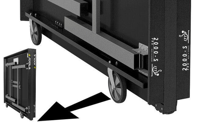 Joola 2000-S Pro table tennis table wheels