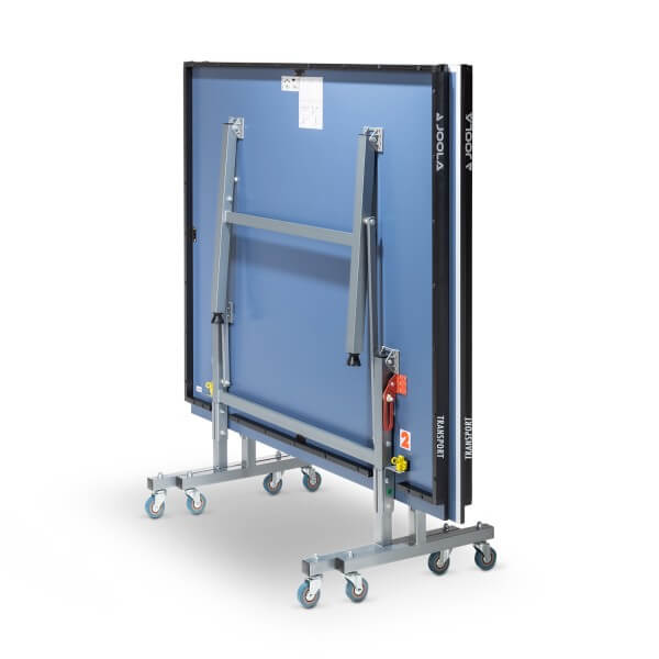 Joola Transport table tennis table in its storage position