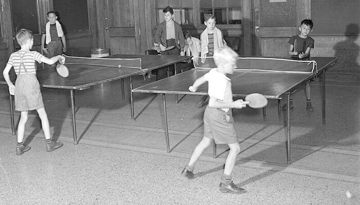 Table tennis at a young age