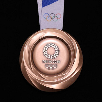 2020 Olympic Games Bronze Medal reverse 2020 Olympic Games Bronze Medal reverse