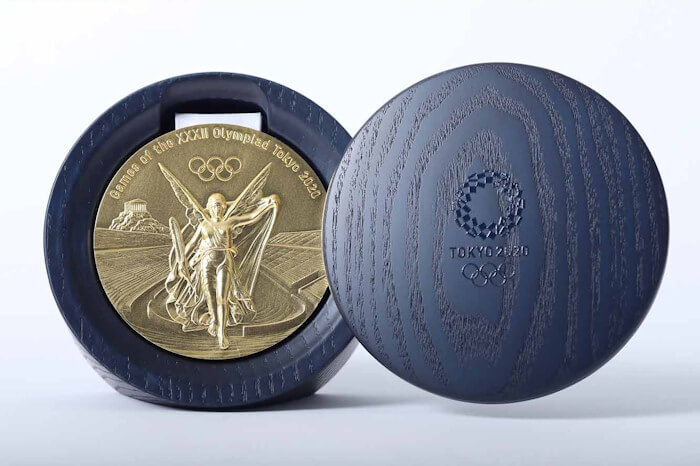 2020 Olympic Games Medal Case open