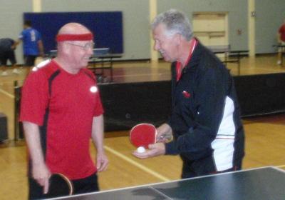 Grant Urquhart getting helpful hints from LA Johnston