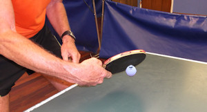 forehand table tennis grip