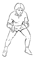 Table Tennis Ready Position