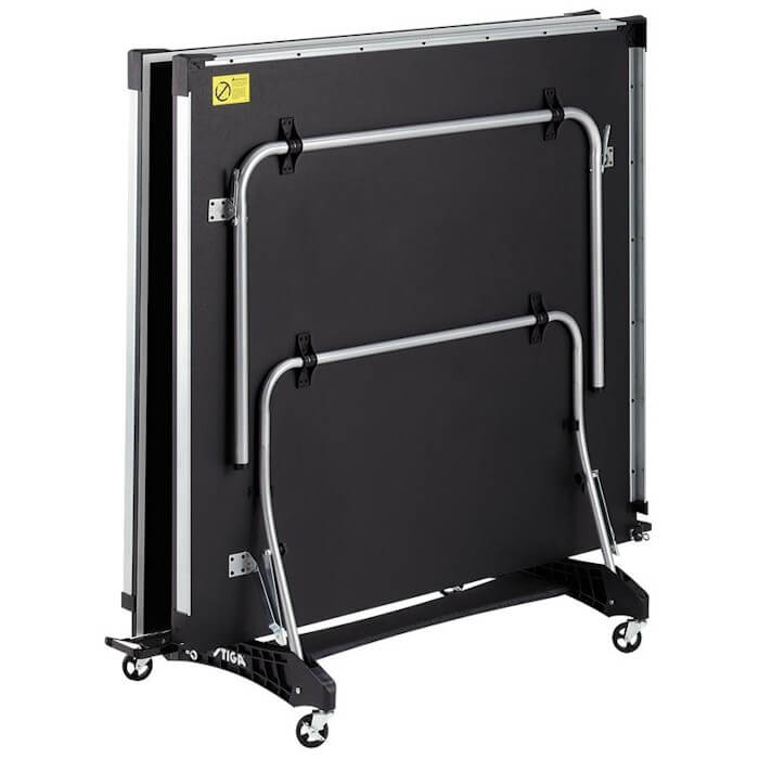 Stiga Daytona T8127 table tennis table in its storage position