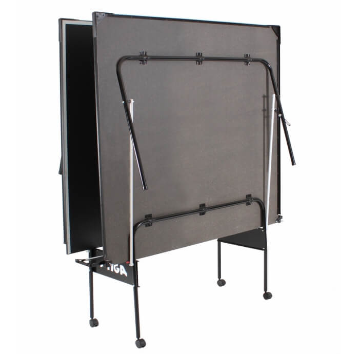 Stiga Impact T8621b table tennis table in its storage position