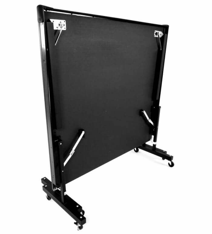 Stiga InstaPlay T8288 table tennis table in its storage position