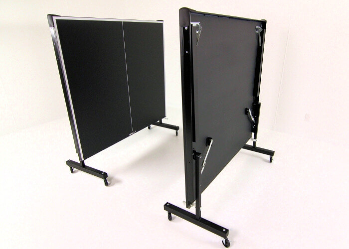 Stiga InstaPlay T8288 table tennis table in its storage position