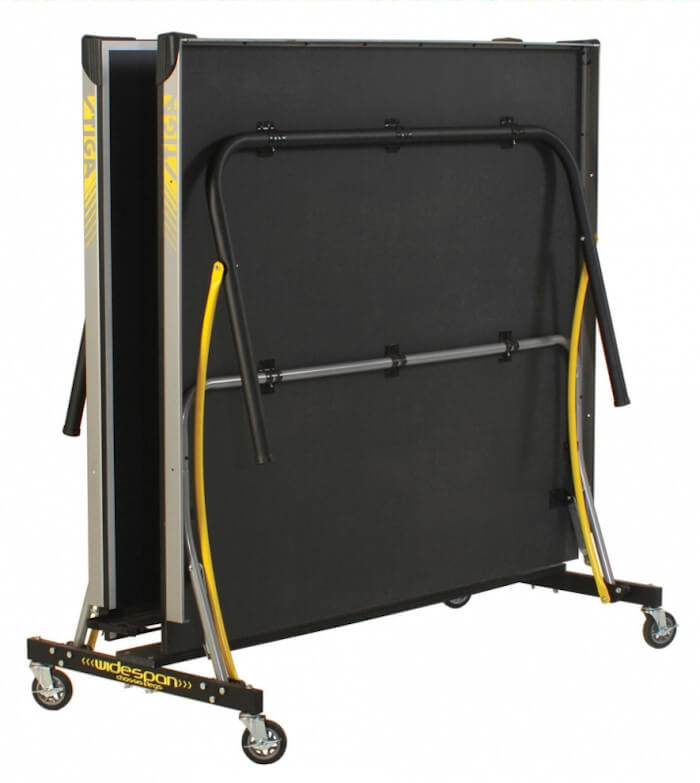 Stiga Synergy T8690 table tennis table in its storage position
