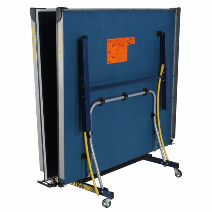 Stiga Triumph T8780q table tennis table in its storage position