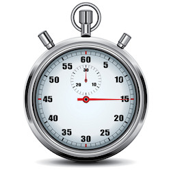 time for 15 minutes