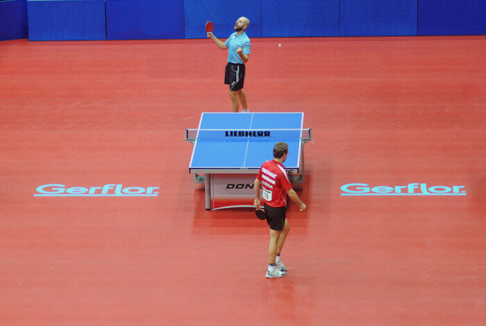 Table tennis flooring