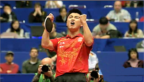 China - World Champions 2012 - Wang Hao celebrates
