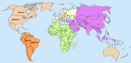 map of the world