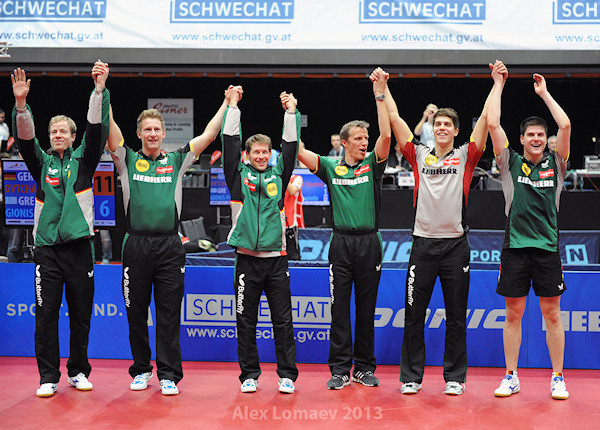 European Championships 2013 Men's Team Event winners