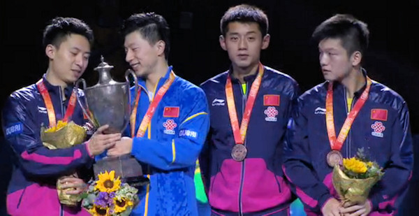 2015 World Championship Men's Singles Medal winners