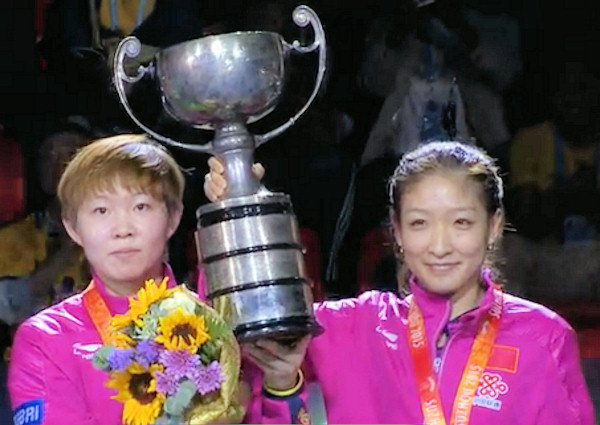 2015 World Championship Women's Doubles Champions - LIU Shiwen and ZHU Yuling