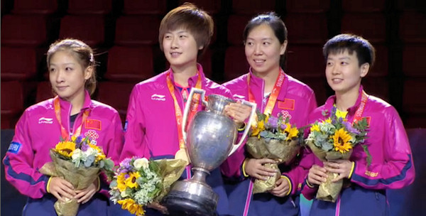 2015 World Championship Women's Singles Podium