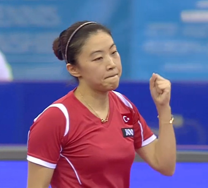 2016 European Championships Women's Singles gold medallist - Hu Melek