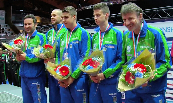 Slovenia - European Table Tennis Men's Team Bronze Medallists 2017