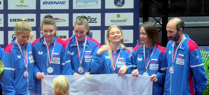 Russia - European Table Tennis Women's Team Bronze Medallists 2017