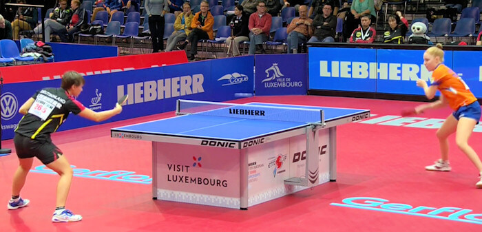 Nina Mittelham loses to Kim Vermaas but Germany still win the match