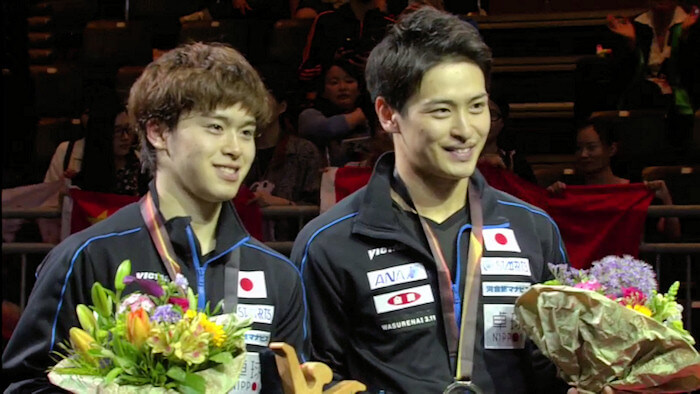 Masataka Morizono and Yuya Oshima - Mens Doubles Silver Medallists 2017