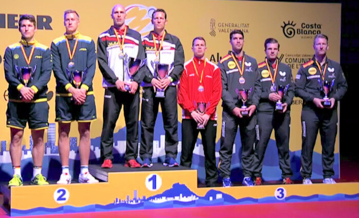 2018 European Championships Men's Doubles medallists
