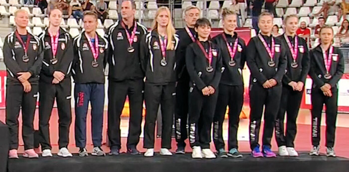 Hungary and Poland - European Table Tennis Women's Team Bronze Medallists 2019