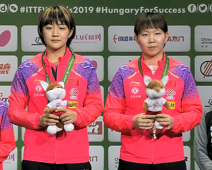 Bronze Medallists - Chen Meng and Zhu Yuling