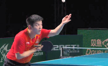 Advanced table tennis serve