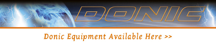 Donic table tennis equipment available here