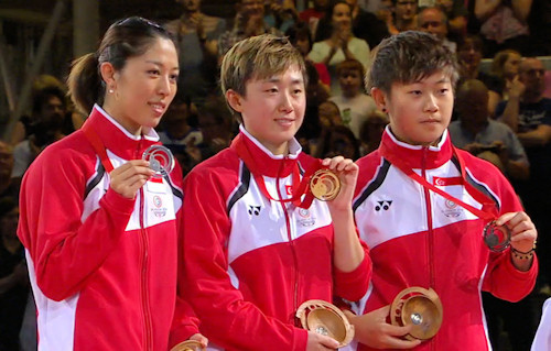 2014 Commonwealth Games Women's Singles Medallists - Singapore