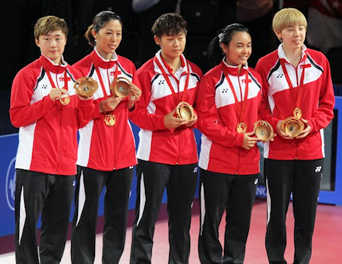 2014 Commonwealth Games Women's Team Gold Medallists - Singapore