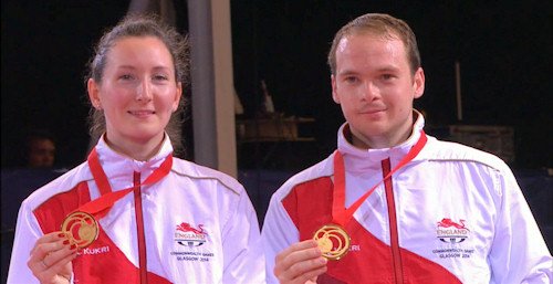 2014 Commonwealth Games Mixed Doubles Gold Medallists - Paul and Joanna DRINKHALL (England)